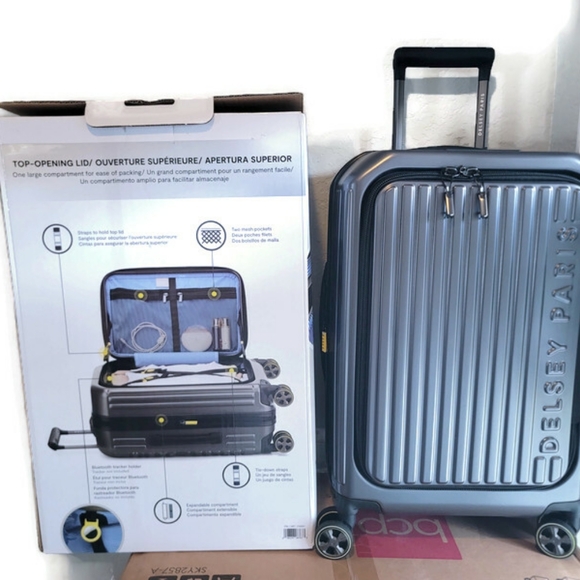 Delsey | Bags | Delsey 22 Front Lid Carryon Hardside Spinner | Poshmark